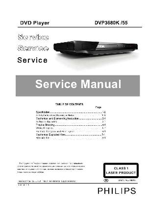 Сервисная инструкция Philips DVP-3680K ― Manual-Shop.ru