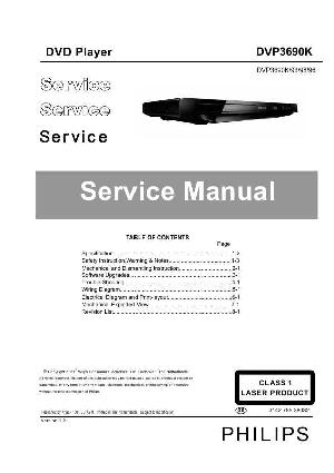 Сервисная инструкция Philips DVP-3690K ― Manual-Shop.ru