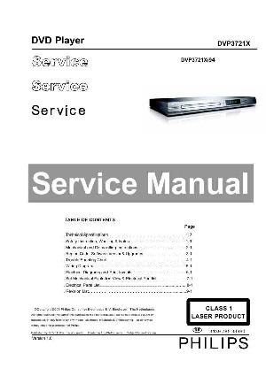 Сервисная инструкция Philips DVP-3721X ― Manual-Shop.ru