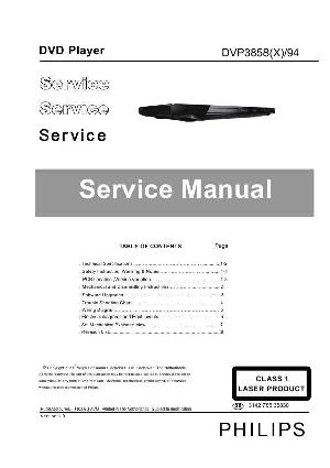 Сервисная инструкция Philips DVP-3858X ― Manual-Shop.ru