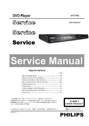 Сервисная инструкция Philips DVP-3962 ― Manual-Shop.ru