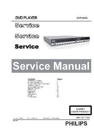 Сервисная инструкция Philips DVP-3980KX ― Manual-Shop.ru