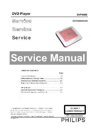 Сервисная инструкция Philips DVP-4080  ― Manual-Shop.ru