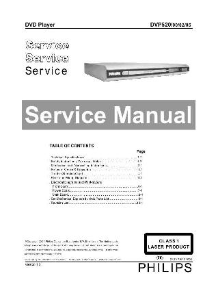 Сервисная инструкция Philips DVP-520 ― Manual-Shop.ru