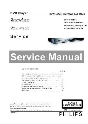 Сервисная инструкция Philips DVP-5980K, DVP-5982, DVP-5986K  ― Manual-Shop.ru