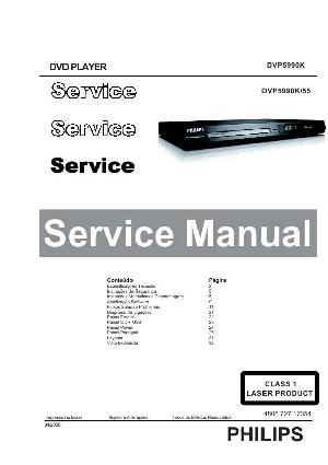 Сервисная инструкция Philips DVP-5990K ― Manual-Shop.ru
