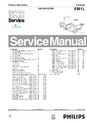 Сервисная инструкция Philips EM1L (34PT8419) ― Manual-Shop.ru