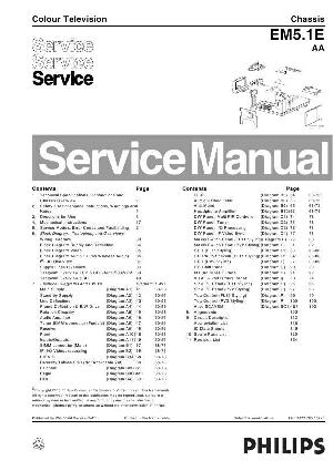 Сервисная инструкция Philips EM5.1E AA chassis ― Manual-Shop.ru