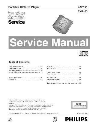 Сервисная инструкция Philips EXP-101, EXP-103 ― Manual-Shop.ru