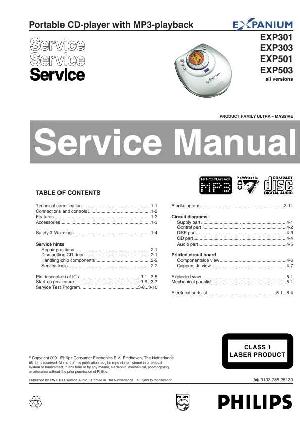 Сервисная инструкция Philips EXP-301, EXP-303, EXP-501, EXP-503 ― Manual-Shop.ru