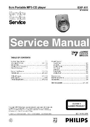 Сервисная инструкция Philips EXP-411 ― Manual-Shop.ru