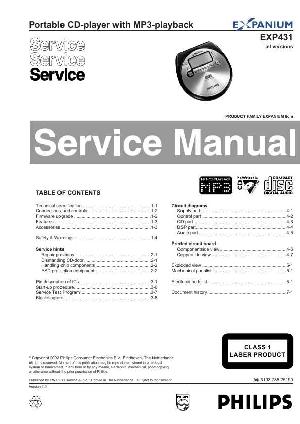 Сервисная инструкция Philips EXP-431 ― Manual-Shop.ru