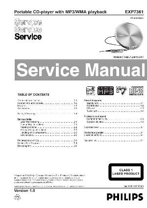 Сервисная инструкция Philips EXP-7361 ― Manual-Shop.ru