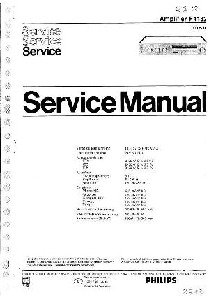 Сервисная инструкция Philips F-4132 ― Manual-Shop.ru