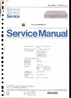 Сервисная инструкция Philips F4110 ― Manual-Shop.ru