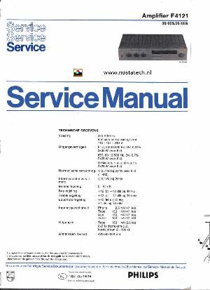 Сервисная инструкция Philips F4121 ― Manual-Shop.ru