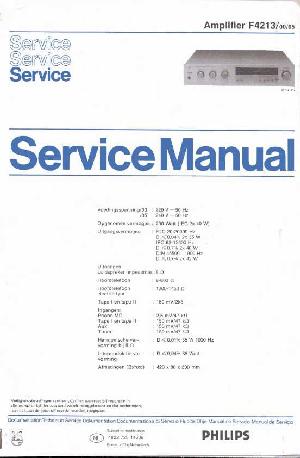 Сервисная инструкция Philips F4213 ― Manual-Shop.ru