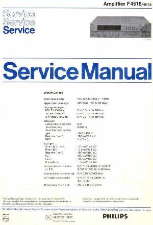 Сервисная инструкция Philips F4516 ― Manual-Shop.ru