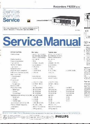 Сервисная инструкция Philips F6233 ― Manual-Shop.ru