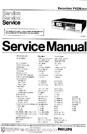 Сервисная инструкция Philips F6236 ― Manual-Shop.ru