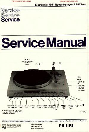 Сервисная инструкция Philips F7813 ― Manual-Shop.ru