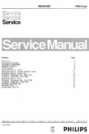 Сервисная инструкция Philips FR-911 ― Manual-Shop.ru