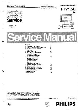 Сервисная инструкция Philips FTV1.5U AA ― Manual-Shop.ru