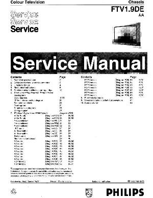 Сервисная инструкция Philips FTV1.9DE chassis ― Manual-Shop.ru