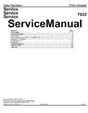 Сервисная инструкция Philips FTV2.1 ― Manual-Shop.ru