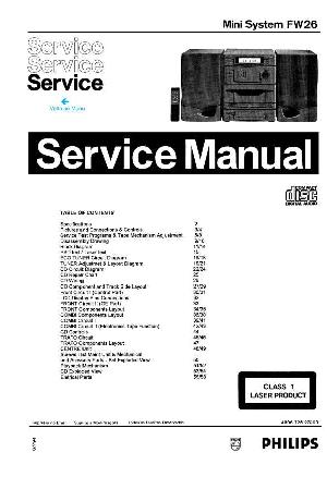 Сервисная инструкция Philips FW-26 ― Manual-Shop.ru