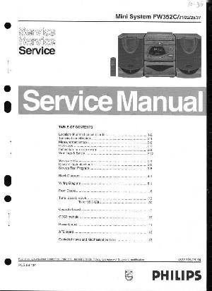 Сервисная инструкция Philips FW-352C ― Manual-Shop.ru