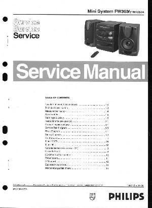 Сервисная инструкция Philips FW-363 ― Manual-Shop.ru