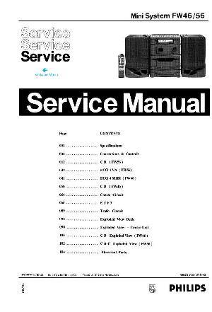 Service manual Philips FW-46, 56 ― Manual-Shop.ru