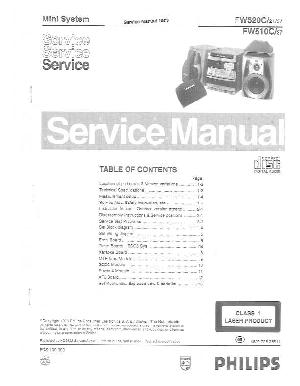Сервисная инструкция Philips FW-510C, FW-520C ― Manual-Shop.ru