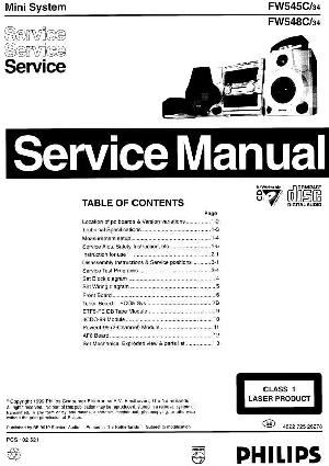 Service manual Philips FW-545C, FW-548C ― Manual-Shop.ru