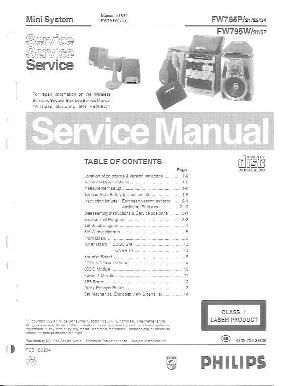 Service manual Philips FW-765P, FW-795W ― Manual-Shop.ru