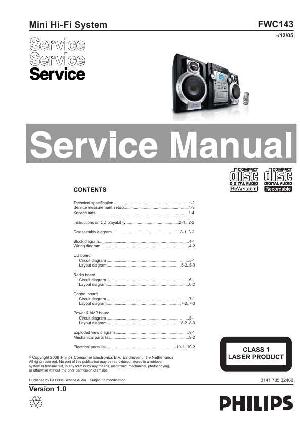 Сервисная инструкция Philips FW-C143 ― Manual-Shop.ru
