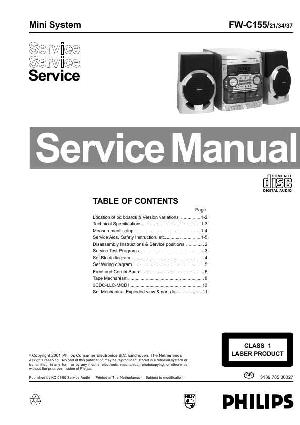 Сервисная инструкция Philips FW-C155 ― Manual-Shop.ru