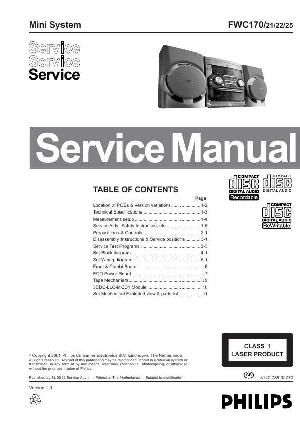 Сервисная инструкция Philips FW-C170 ― Manual-Shop.ru