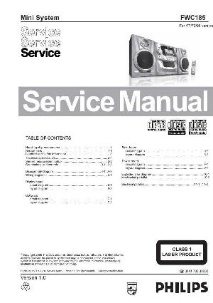 Сервисная инструкция Philips FW-C185 ― Manual-Shop.ru