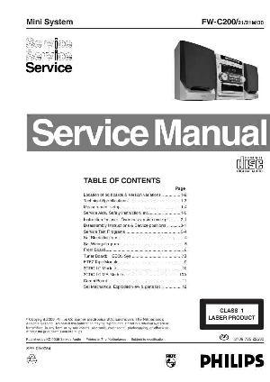 Сервисная инструкция Philips FW-C200 ― Manual-Shop.ru