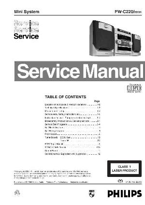 Service manual Philips FW-C220 ― Manual-Shop.ru