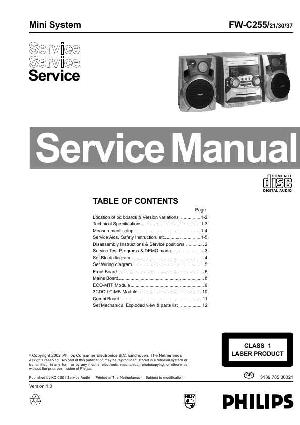Сервисная инструкция Philips FW-C255 ― Manual-Shop.ru