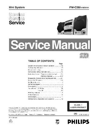 Сервисная инструкция Philips FW-C28 ― Manual-Shop.ru