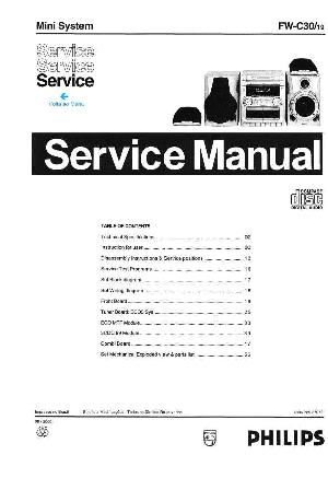 Сервисная инструкция Philips FW-C30 ― Manual-Shop.ru