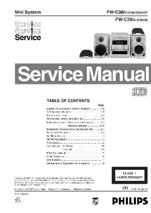 Сервисная инструкция Philips FW-C38, FW-C39 ― Manual-Shop.ru