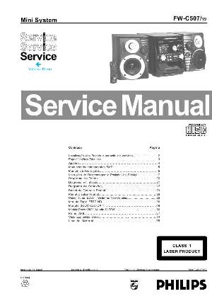 Service manual Philips FW-C507  ― Manual-Shop.ru