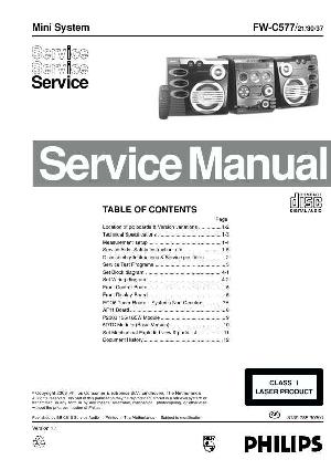 Сервисная инструкция Philips FW-C577 ― Manual-Shop.ru