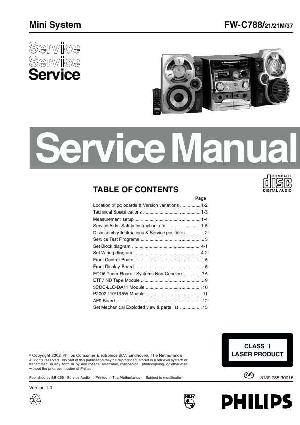 Сервисная инструкция Philips FW-C788 ― Manual-Shop.ru