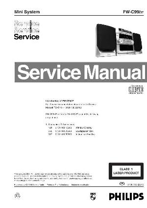 Сервисная инструкция Philips FW-C99 ― Manual-Shop.ru
